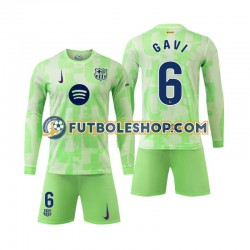 Tercera Equipación del FC Barcelona Gavi 6 2024-2025 ML para Niño (Camiseta y pantalón)