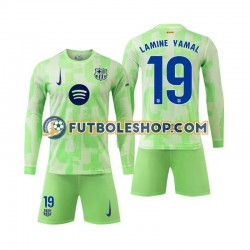 Tercera Equipación del FC Barcelona Lamine Yamal 19 2024-2025 ML para Niño (Camiseta y pantalón)