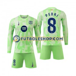 Tercera Equipación del FC Barcelona Pedri 8 2024-2025 ML para Niño (Camiseta y pantalón)