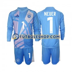 Cuarta Equipación del Alemania Portero Manuel Neuer 1 2024-2025 ML para Niño (Camiseta y pantalón)