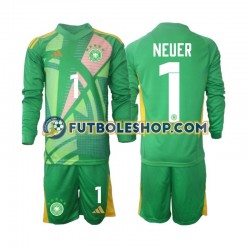 Tercera Equipación del Alemania Portero Manuel Neuer 1 2024-2025 ML para Niño (Camiseta y pantalón)