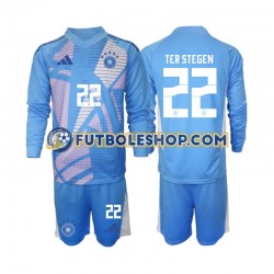 Cuarta Equipación del Alemania Portero Ter Stegen 22 2024-2025 ML para Niño (Camiseta y pantalón)
