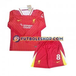 Primera Equipación del Liverpool Szoboszlai 8 2024-2025 ML para Niño (Camiseta y pantalón)