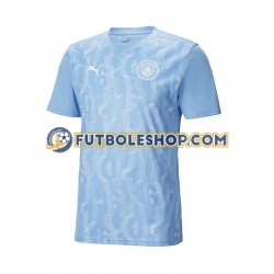Primera Equipación del Manchester City Pre-Match 2024-2025 Manga Corta para Hombre