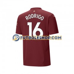 Tercera Equipación del Manchester City RODRIGO 16 2024-2025 Manga Corta para Hombre