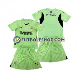 Segunda Equipación del PSV Eindhoven Portero 2024-2025 Manga Corta para Niño (Camiseta y pantalón)