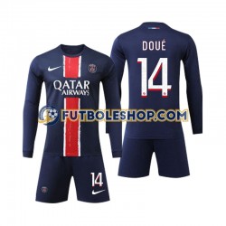 Primera Equipación del Paris Saint-Germain D Doue 14 2024-2025 ML para Niño (Camiseta y pantalón)