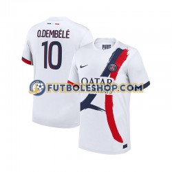 Segunda Equipación del Paris Saint-Germain Ousmane Dembele 10 2024-2025 Manga Corta para Hombre