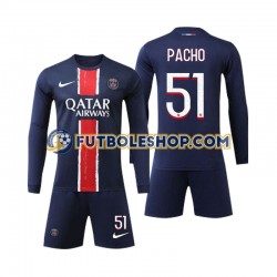 Primera Equipación del Paris Saint-Germain Pacho 51 2024-2025 ML para Niño (Camiseta y pantalón)