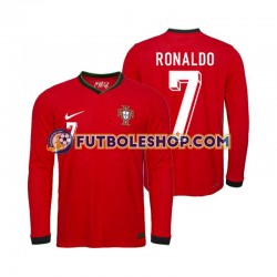 Primera Equipación del Portugal Ronaldo 7 Euro 2024 ML para Hombre