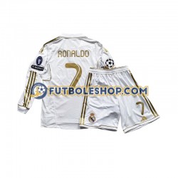 Primera Equipación del Real Madrid Cristiano Ronaldo 7 2011 ML para Niño (Camiseta y pantalón)