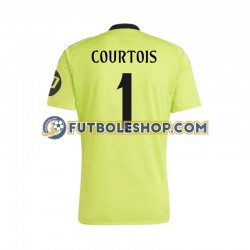 Tercera Equipación del Real Madrid Portero COURTOIS 1 2024-2025 Manga Corta para Hombre