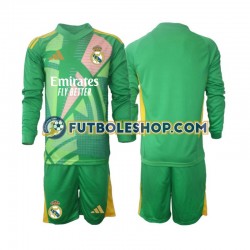 Tercera Equipación del Real Madrid Portero 2024-2025 ML para Niño (Camiseta y pantalón)