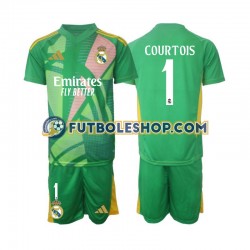 Tercera Equipación del Real Madrid Portero Thibaut Courtois 1 2024-2025 Manga Corta para Niño (Camiseta y pantalón)