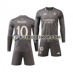 Tercera Equipación del Real Madrid Luka Modric 10 2024-2025 ML para Niño (Camiseta y pantalón)