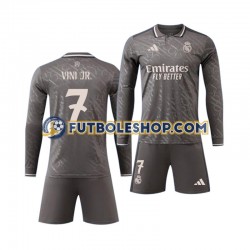 Tercera Equipación del Real Madrid Vinicius Junior 7 2024-2025 ML para Niño (Camiseta y pantalón)