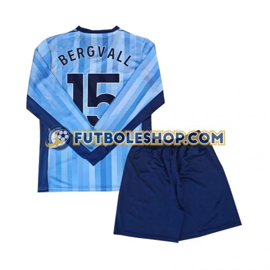 Segunda Equipación del Tottenham Spurs Bergvall 15 2024-2025 ML para Niño (Camiseta y pantalón) Segunda Equipación del Tottenham Spurs Bergvall 15 2024-2025 ML para Niño (Camiseta y pantalón)