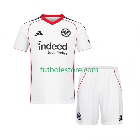 Segunda Equipación del Eintracht Frankfurt 2025-2026 Manga Corta para Niño (Camiseta y pantalón)