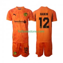 Segunda Equipación del Portero FK Bodo Glimt Nikita Haikin 12 2025 Manga Corta para Niño (Camiseta y pantalón)