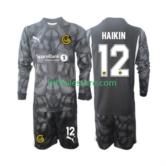 Primera Equipación del Portero FK Bodo Glimt Nikita Haikin 12 2025 ML para Niño (Camiseta y pantalón)