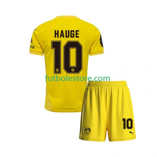 Primera Equipación del FK Bodo Glimt Jens Petter Hauge 10 2025 Manga Corta para Niño (Camiseta y pantalón)