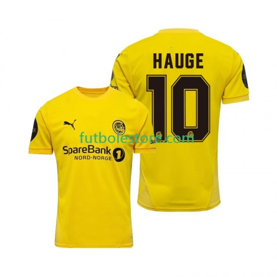 Primera Equipación del FK Bodo Glimt Jens Petter Hauge 10 2025 Manga Corta para Hombre