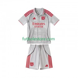 Tercera Equipación del Olympique de Lyon 2025-2026 Manga Corta para Niño (Camiseta y pantalón)