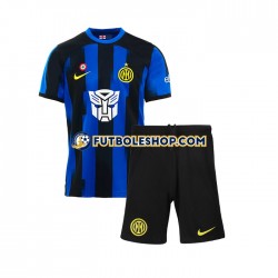 Primera Equipación del AC Milan Transformers 2023-2024 Manga Corta para Niño (Camiseta y pantalón)