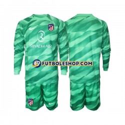 Segunda Equipación del Atlético Madrid Portero 2023-2024 Verde ML para Niño (Camiseta y pantalón)