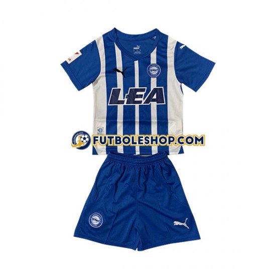 Primera Equipación del Deportivo Alaves 2023-2024 Manga Corta para Niño (Camiseta y pantalón) Primera Equipación del Deportivo Alaves 2023-2024 Manga Corta para Niño (Camiseta y pantalón)