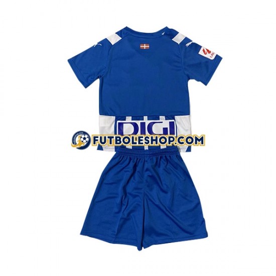 Primera Equipación del Deportivo Alaves 2023-2024 Manga Corta para Niño (Camiseta y pantalón)