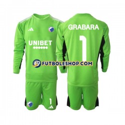 Cuarta Equipación del FC Copenhagen Portero GRABARA 1 2023-2024 ML para Niño (Camiseta y pantalón)