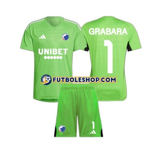 Cuarta Equipación del FC Copenhagen Portero GRABARA 1 2023-2024 Manga Corta para Niño (Camiseta y pantalón) Cuarta Equipación del FC Copenhagen Portero GRABARA 1 2023-2024 Manga Corta para Niño (Camiseta y pantalón)