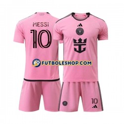 Primera Equipación del Inter Miami Lionel Messi 10 2024 Manga Corta para Niño (Camiseta y pantalón)