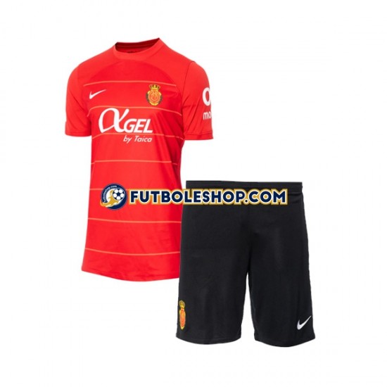 Primera Equipación del RCD Mallorca 2023-2024 Manga Corta para Niño (Camiseta y pantalón) Primera Equipación del RCD Mallorca 2023-2024 Manga Corta para Niño (Camiseta y pantalón)