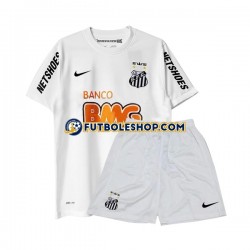 Primera Equipación del Santos FC Retro 2012 Manga Corta para Niño (Camiseta y pantalón)