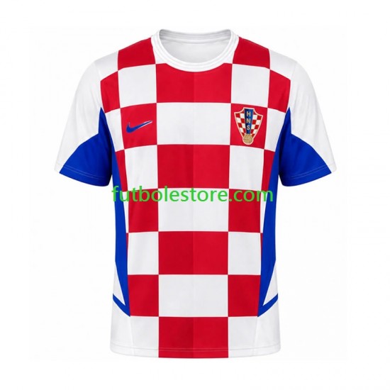 Primera Equipación del Croacia Retro 2002 Manga Corta para Hombre