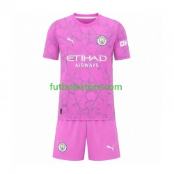 Segunda Equipación del Manchester City Portero 2026-2027 Manga Corta para Niño (Camiseta y pantalón)