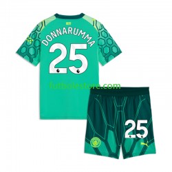 Primera Equipación del Manchester City Portero Gianluigi Donnarumma 2026-2027 Manga Corta para Niño (Camiseta y pantalón)
