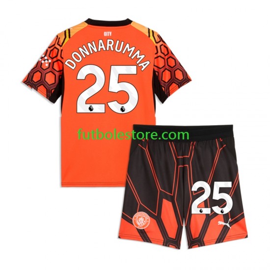 Tercera Equipación del Manchester City Portero Gianluigi Donnarumma 2026-2027 Manga Corta para Niño (Camiseta y pantalón)