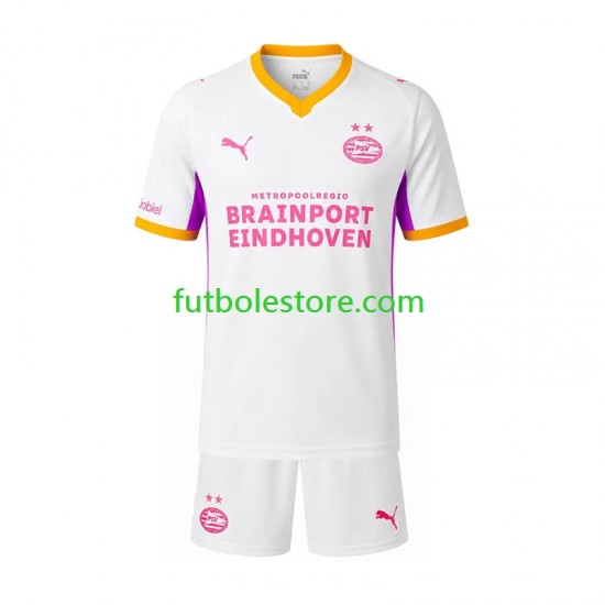 Segunda Equipación del PSV Eindhoven 2026-2027 Manga Corta para Niño (Camiseta y pantalón)