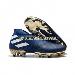 Botas de Fútbol Adidas Nemeziz9 FG Azul Blanco Negro