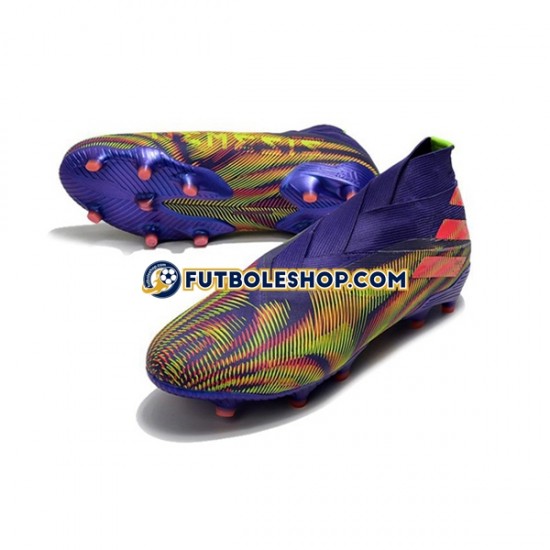 Botas de Fútbol Adidas Nemeziz9 FG Púrpura Rosa Verde