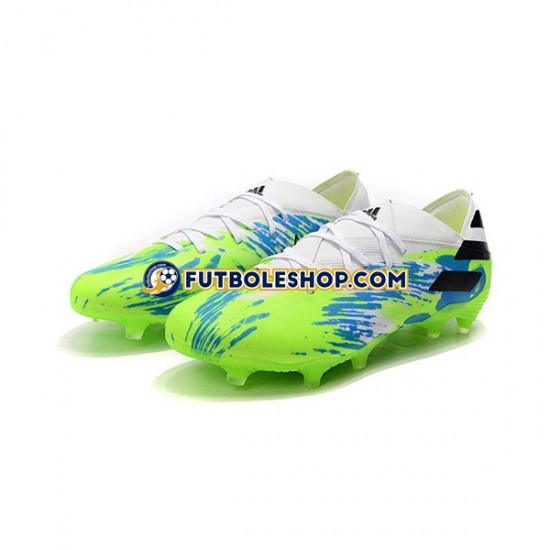 Botas de Fútbol Adidas Nemeziz9.1 FG Azul Verde Negro