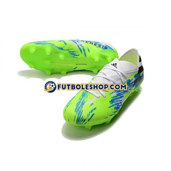 Botas de Fútbol Adidas Nemeziz9.1 FG Azul Verde Negro