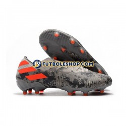 Botas de Fútbol Adidas Nemeziz9.1 FG Gris Naranja Blanco