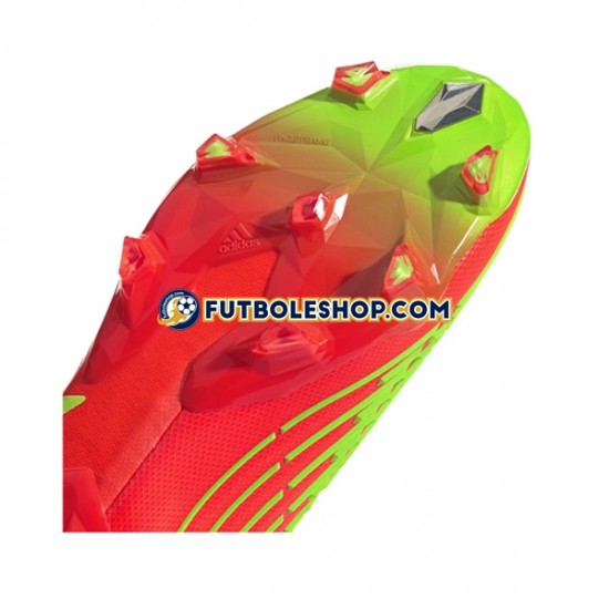 Botas de Fútbol Adidas Predator EDGE FG Game Data Rojo Verde