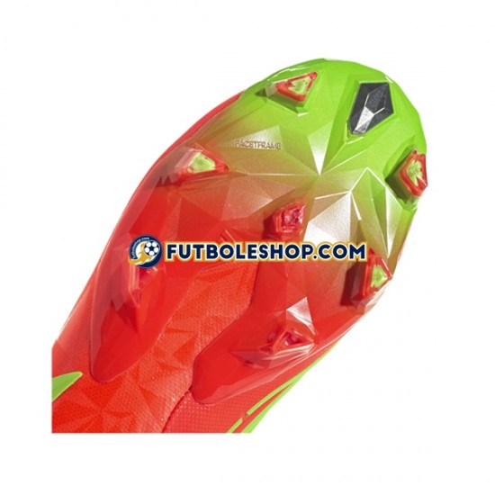 Botas de Fútbol Adidas Predator EDGE.1 L FG Game Data Rojo Verde