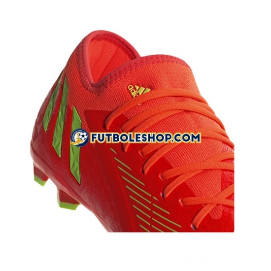 Botas de Fútbol Adidas Predator EDGE.3 L FG Game Data Rojo Verde