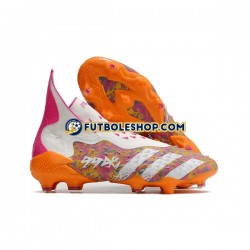 Botas de Fútbol Adidas Predator FREAK FG Púrpura Naranja Blanco